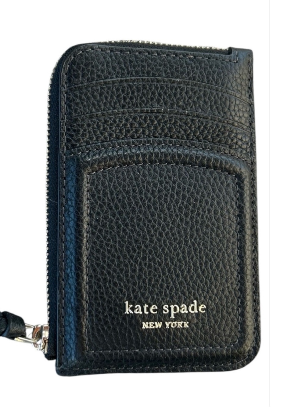 Kate Spade Pebbled Leather Zip Wallet Card Holder